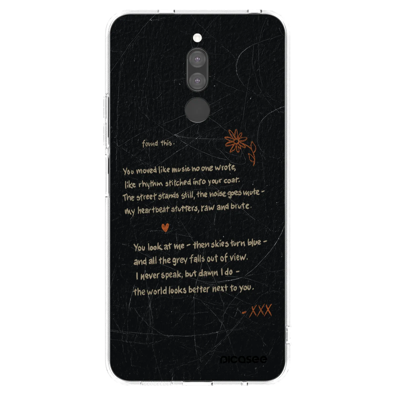 Picasee silikonový průhledný obal pro Xiaomi Redmi 8 - POET