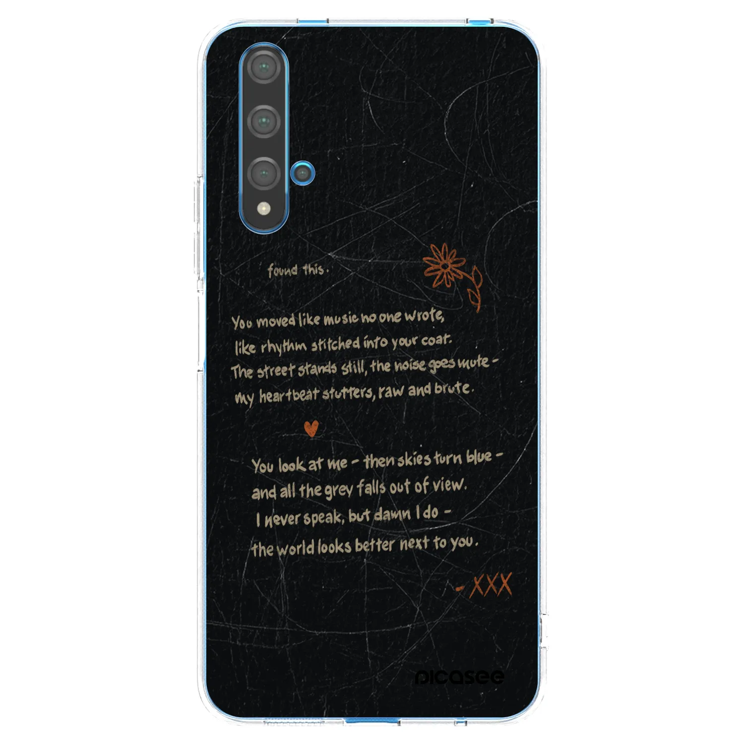 Picasee silikonový průhledný obal pro Huawei Nova 5T - POET