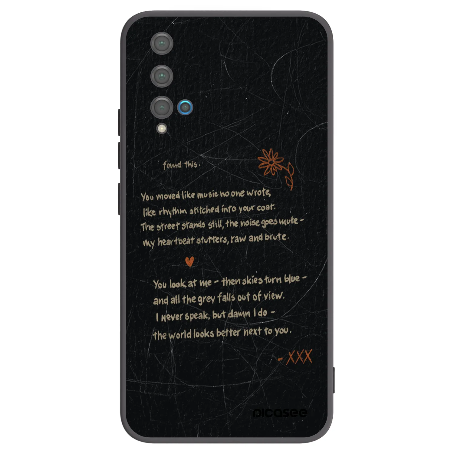 Picasee silikonový černý obal pro Huawei Nova 5T - POET