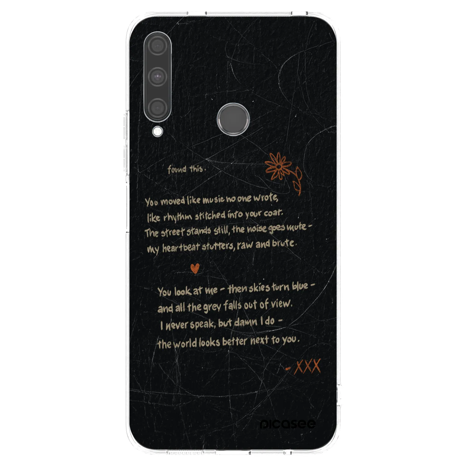 Picasee silikonový průhledný obal pro Huawei P40 Lite E - POET