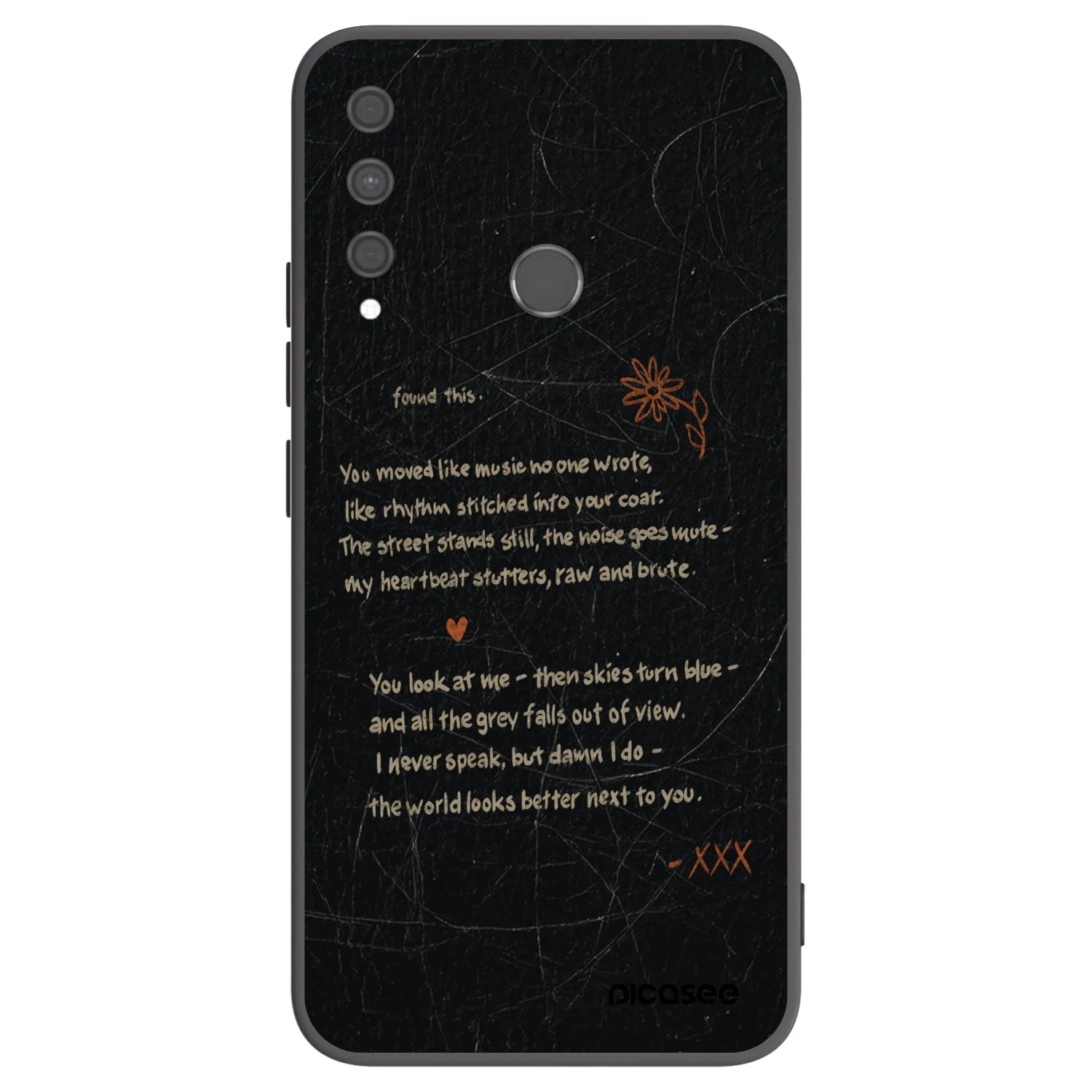 Picasee silikonový černý obal pro Huawei P40 Lite E - POET