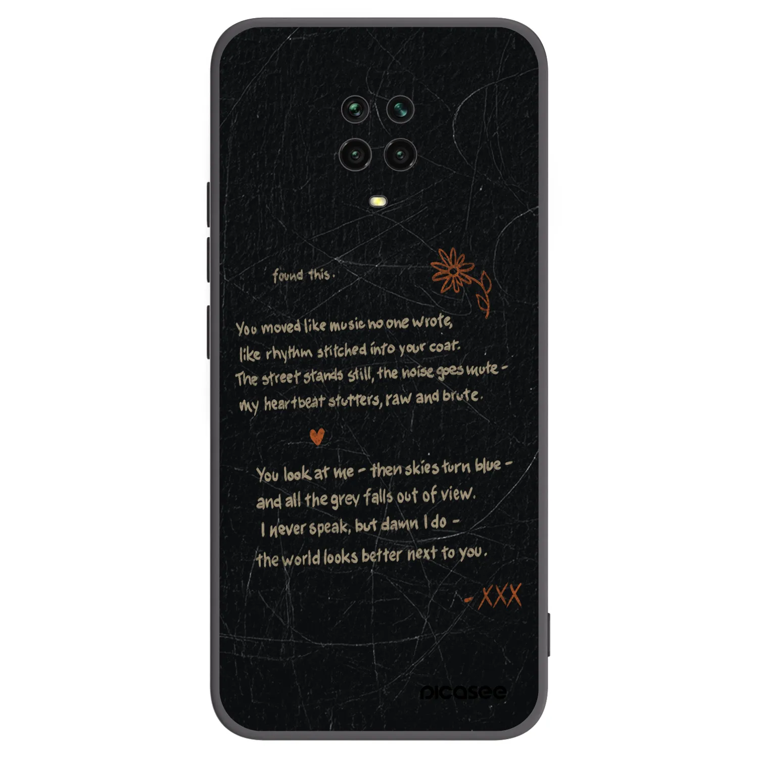 Picasee silikonový černý obal pro Xiaomi Redmi Note 9 Pro - POET