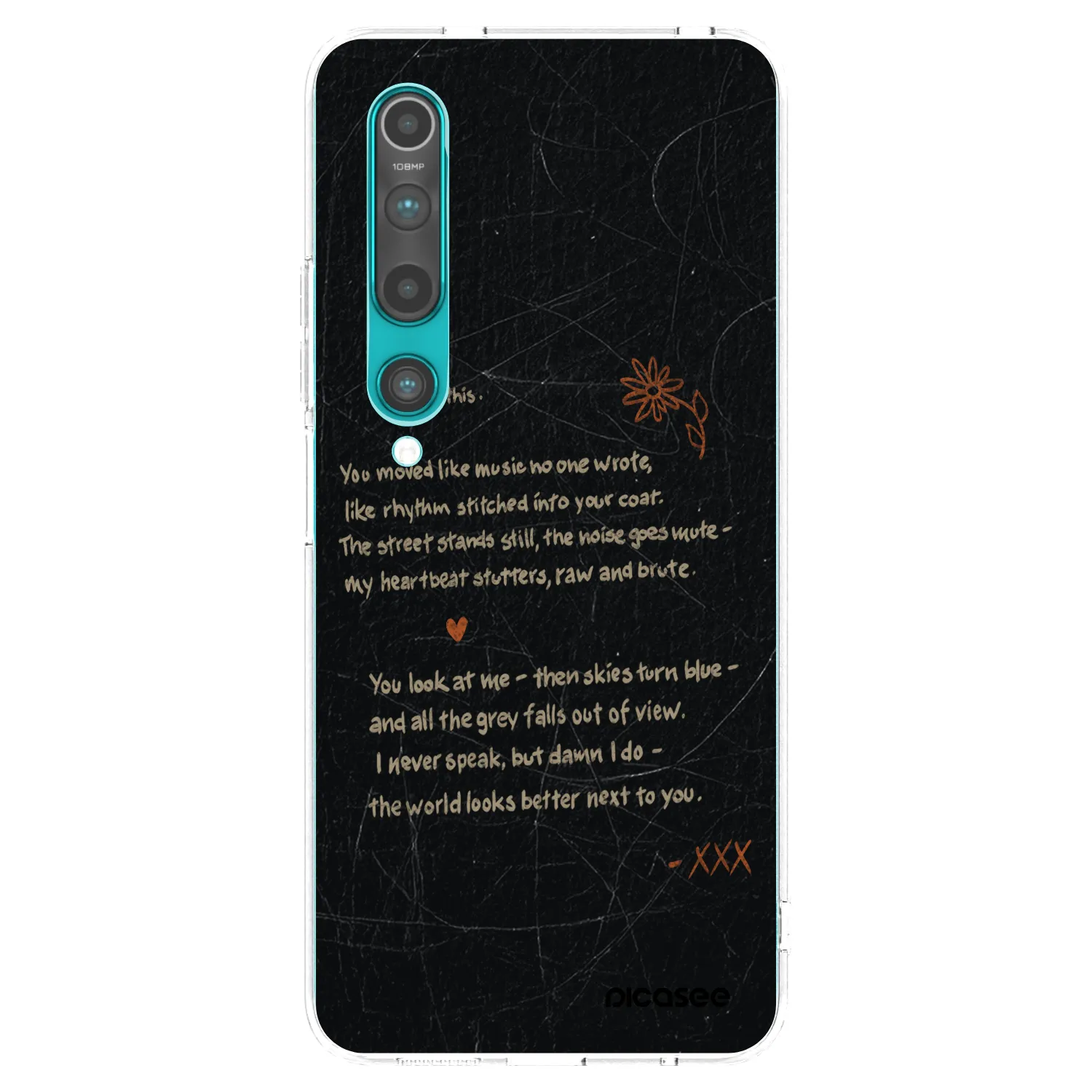 Picasee silikonový průhledný obal pro Xiaomi Mi 10 - POET