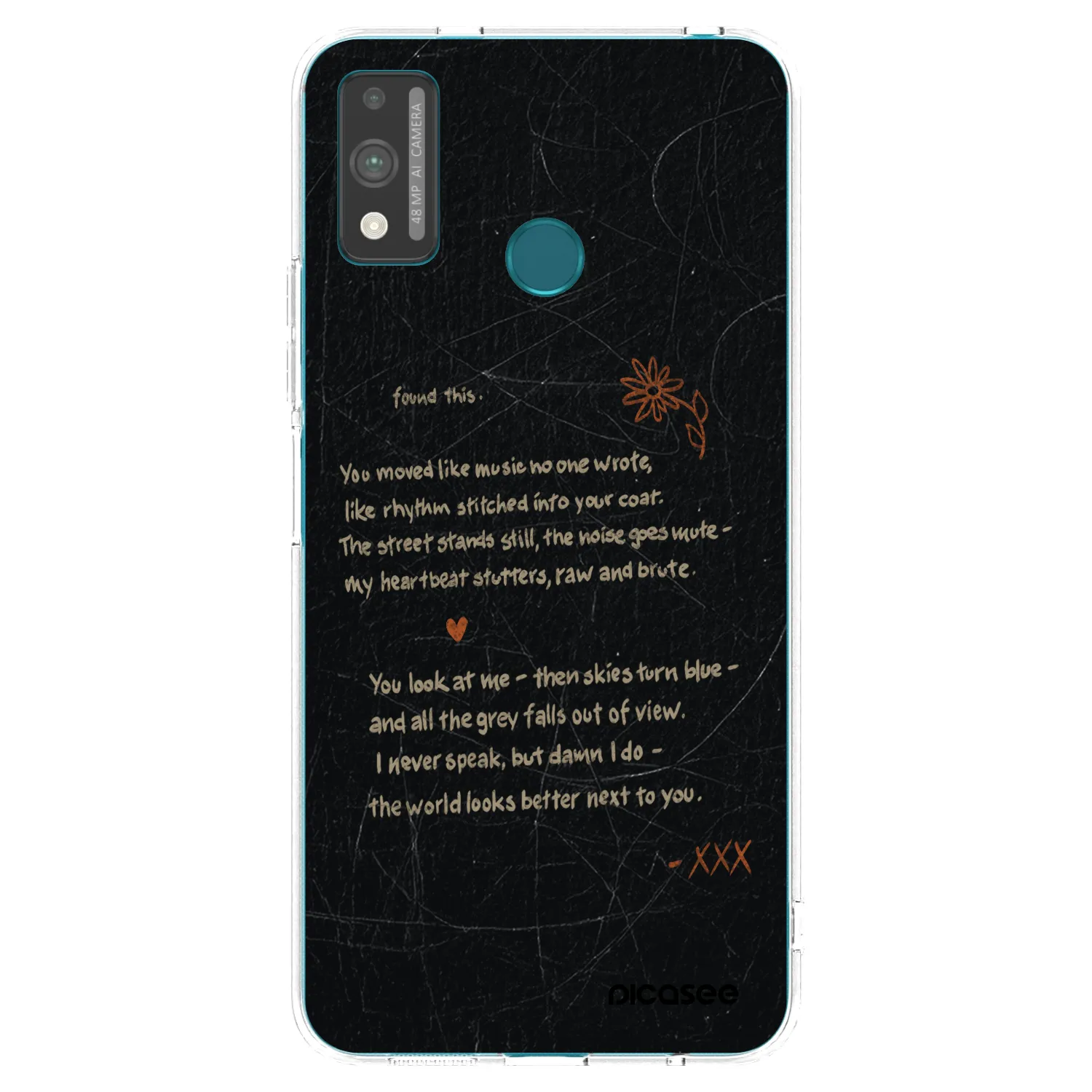 Picasee silikonový průhledný obal pro Honor 9X Lite - POET