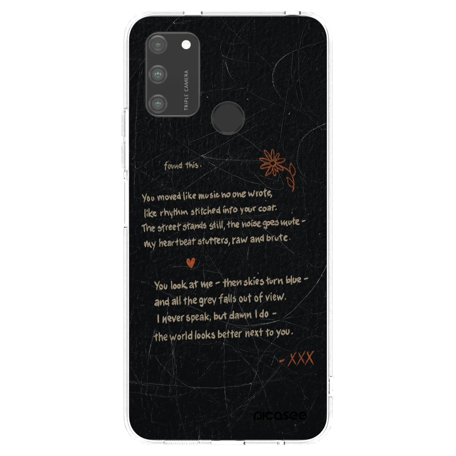 Picasee silikonový průhledný obal pro Honor 9A - POET