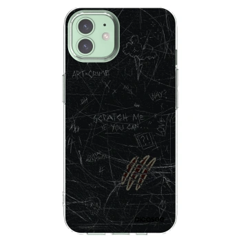 Picasee silikonový průhledný obal pro Apple iPhone 12 - SCRATCH