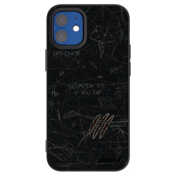 Picasee silikonový černý obal pro Apple iPhone 12 mini - SCRATCH