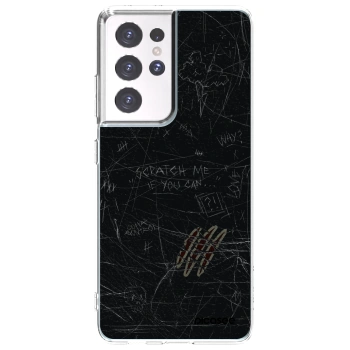 Picasee silikonový průhledný obal pro Samsung Galaxy S21 Ultra 5G G998B - SCRATCH