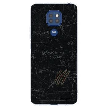 Picasee silikonový průhledný obal pro Motorola Moto G9 Play - SCRATCH