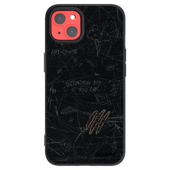 Picasee silikonový černý obal pro Apple iPhone 13 - SCRATCH