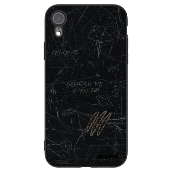 Picasee silikonový černý obal pro Apple iPhone XR - SCRATCH