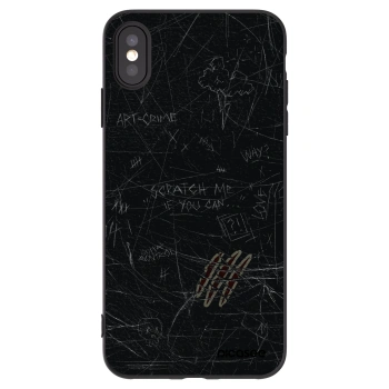 Picasee silikonový černý obal pro Apple iPhone XS Max - SCRATCH