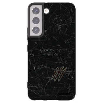 Picasee silikonový černý obal pro Samsung Galaxy S22 5G - SCRATCH