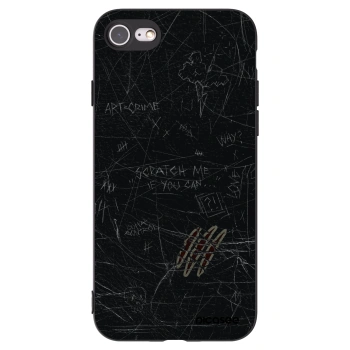 Picasee silikonový černý obal pro Apple iPhone SE 2022 - SCRATCH