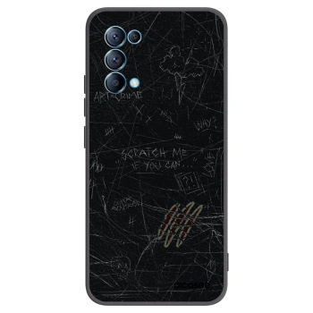 Picasee silikonový černý obal pro OPPO Reno 5 5G - SCRATCH