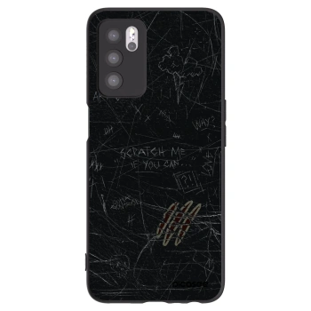 Picasee silikonový černý obal pro OPPO A16s - SCRATCH