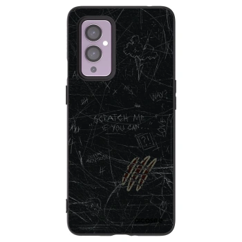 Picasee silikonový černý obal pro OnePlus 9 - SCRATCH