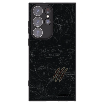 Picasee silikonový černý obal pro Samsung Galaxy S23 Ultra 5G - SCRATCH