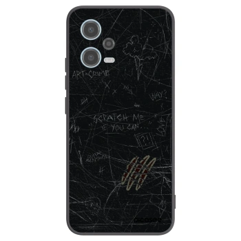 Picasee silikonový černý obal pro Xiaomi Redmi Note 12 5G - SCRATCH