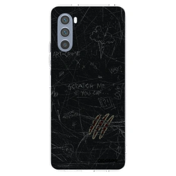 Picasee silikonový průhledný obal pro Motorola Moto G62 - SCRATCH