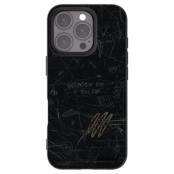 Picasee silikonový černý obal pro Apple iPhone 16 Pro - SCRATCH