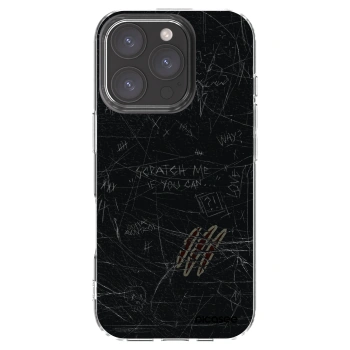 Picasee silikonový průhledný obal pro Apple iPhone 16 Pro - SCRATCH