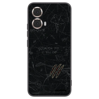 Picasee silikonový černý obal pro Motorola Moto G85 - SCRATCH