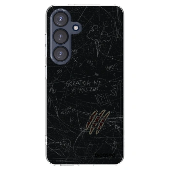 Picasee silikonový průhledný obal pro Samsung Galaxy S25 5G - SCRATCH