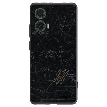 Picasee silikonový černý obal pro Motorola Moto G35 5G - SCRATCH
