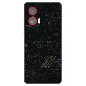 Picasee silikonový černý obal pro Motorola Edge 50 Fusion - SCRATCH