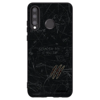 Picasee silikonový černý obal pro Huawei P30 Lite - SCRATCH