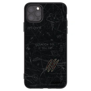 Picasee silikonový černý obal pro Apple iPhone 11 Pro Max - SCRATCH