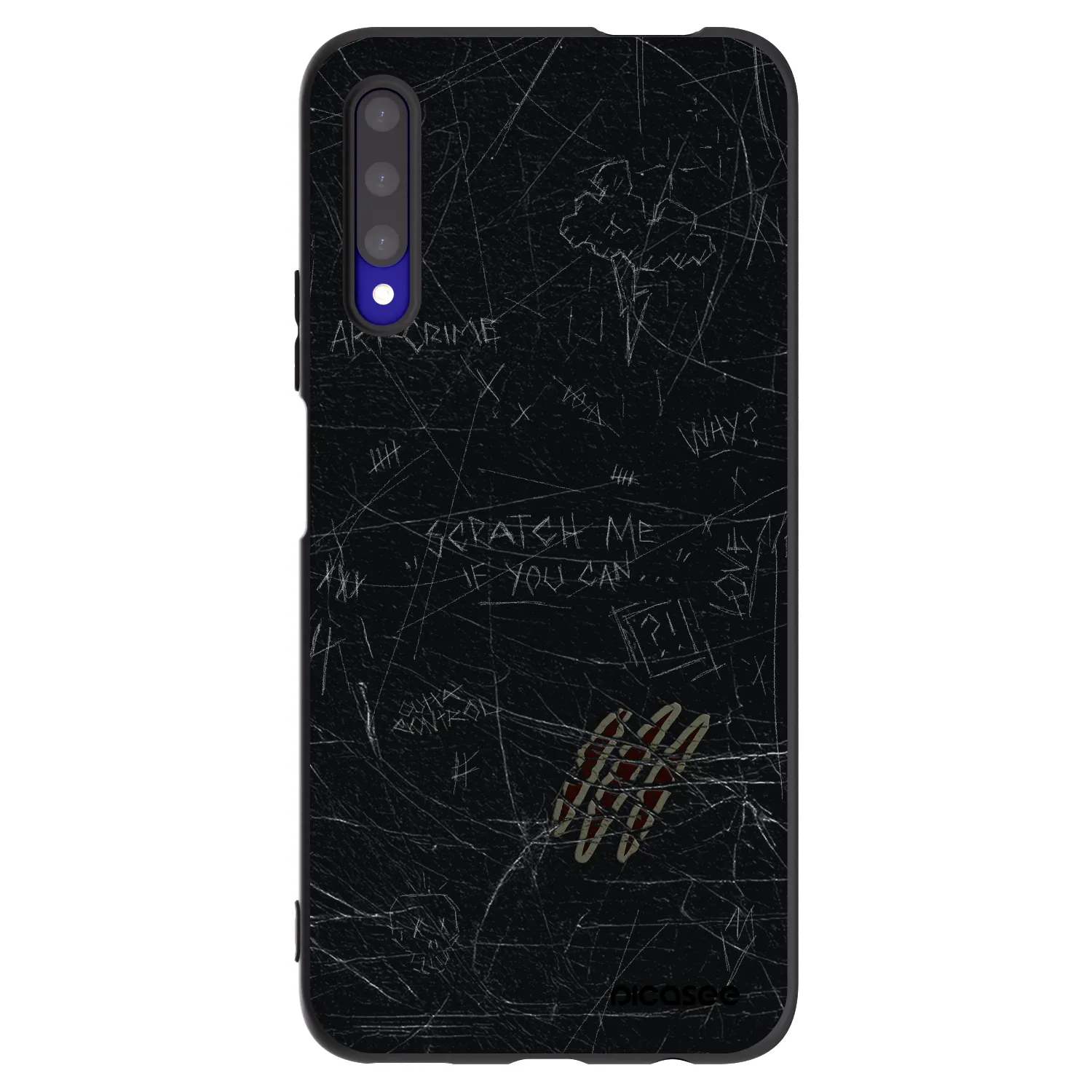 Picasee silikonový černý obal pro Honor 9X Pro - SCRATCH