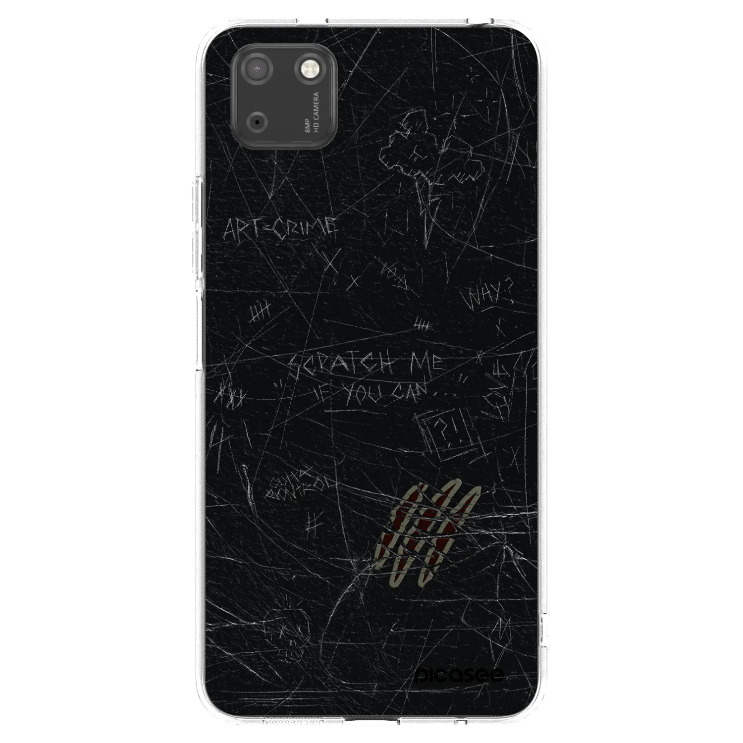 Picasee silikonový průhledný obal pro Huawei Y5P - SCRATCH