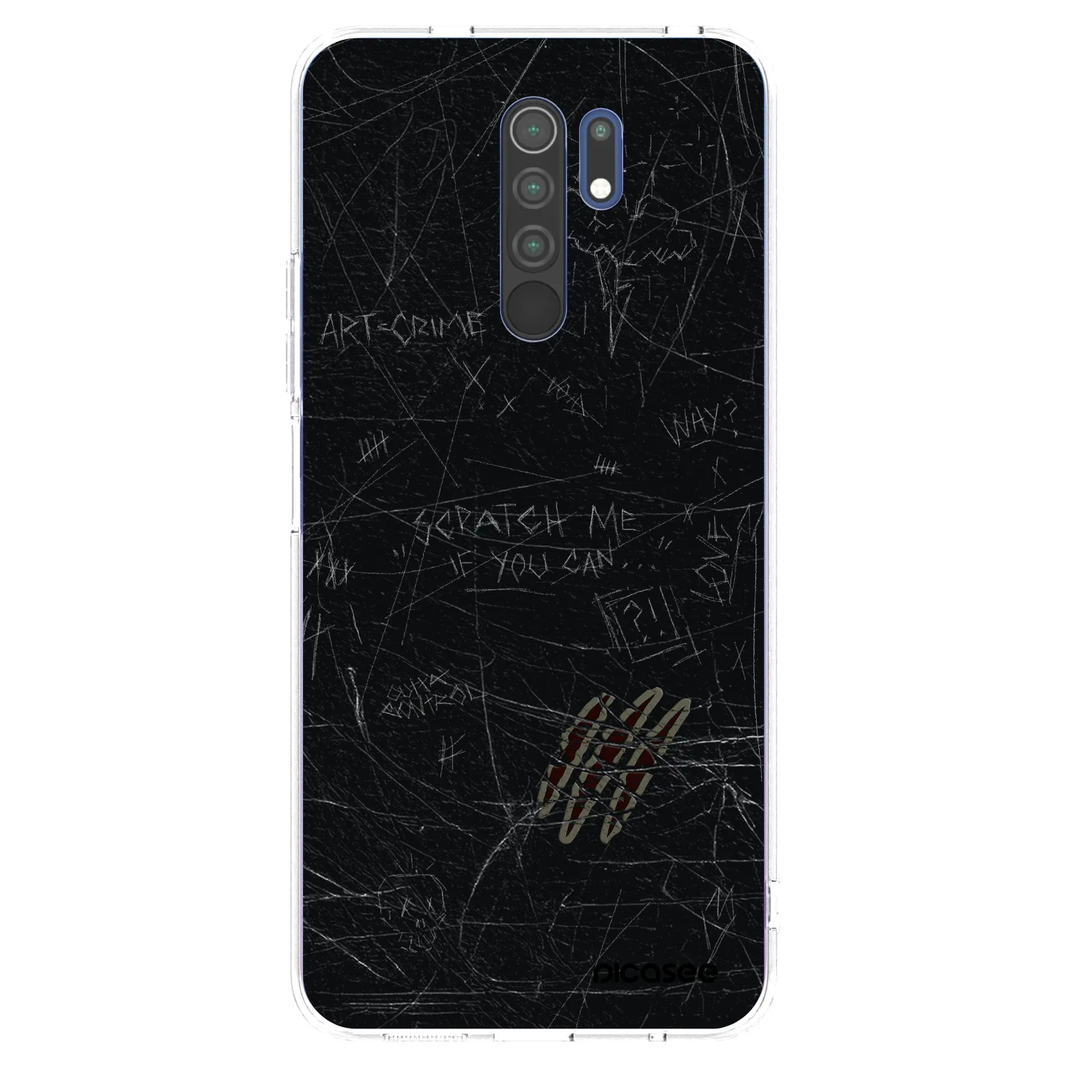 Picasee silikonový průhledný obal pro Xiaomi Redmi 9 - SCRATCH