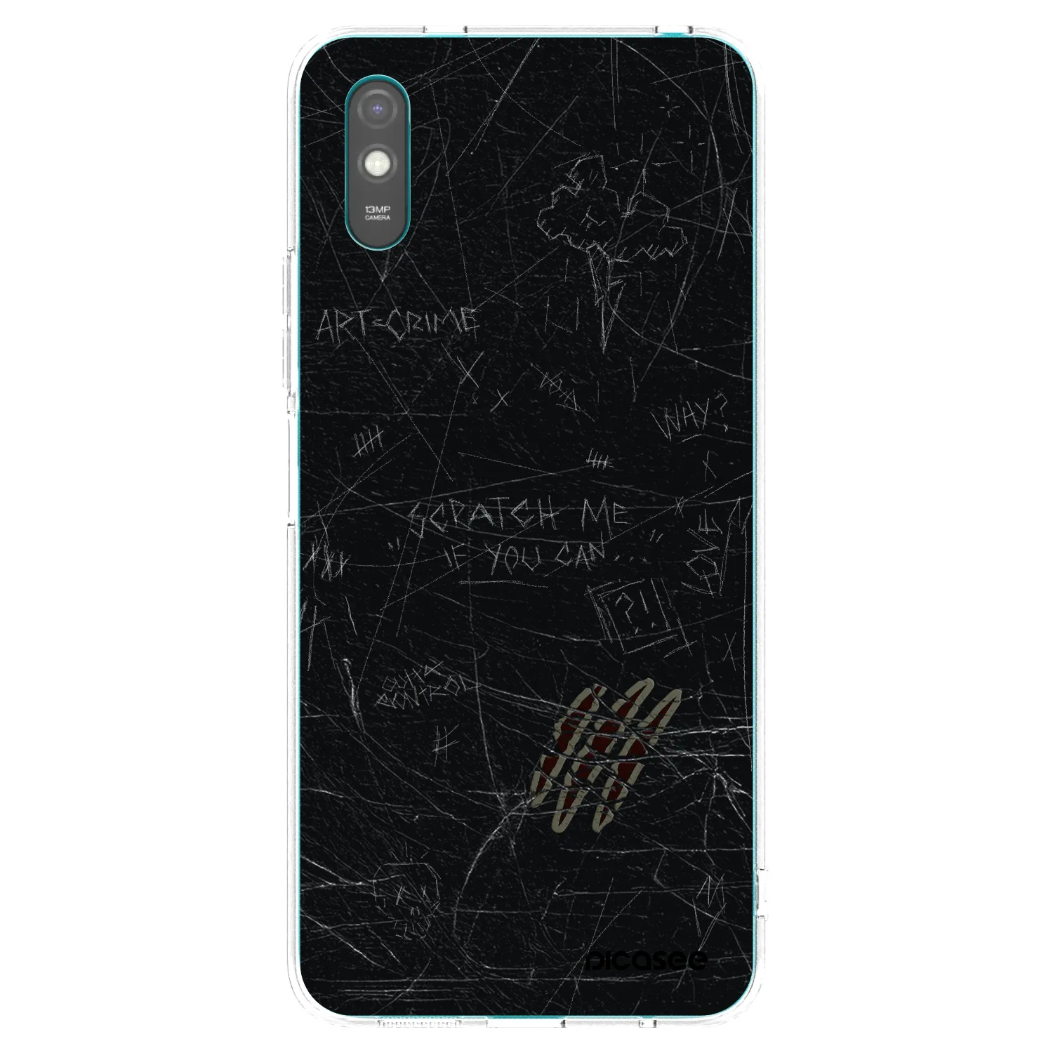Picasee silikonový průhledný obal pro Xiaomi Redmi 9A - SCRATCH
