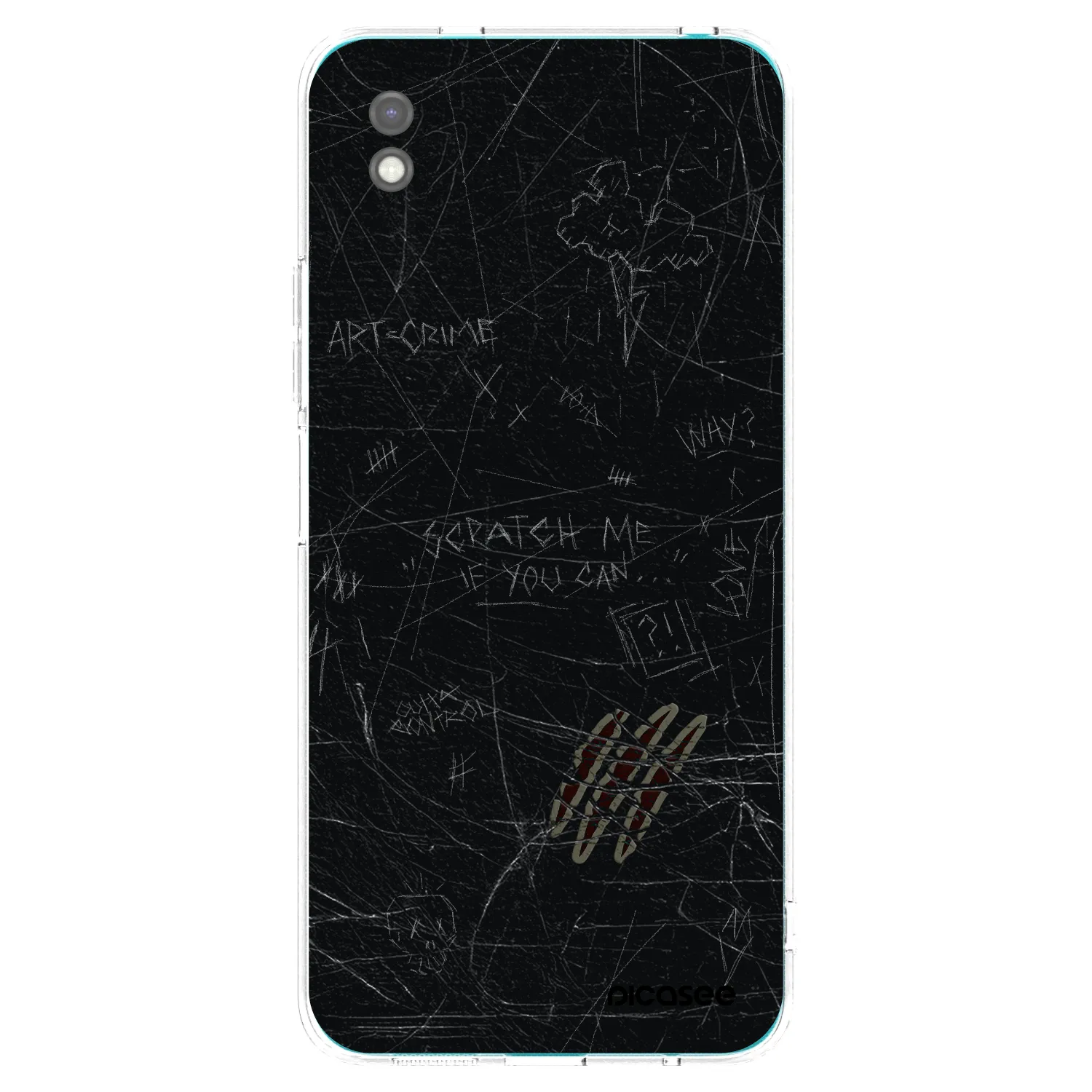 Picasee silikonový černý obal pro Xiaomi Redmi 9A - SCRATCH