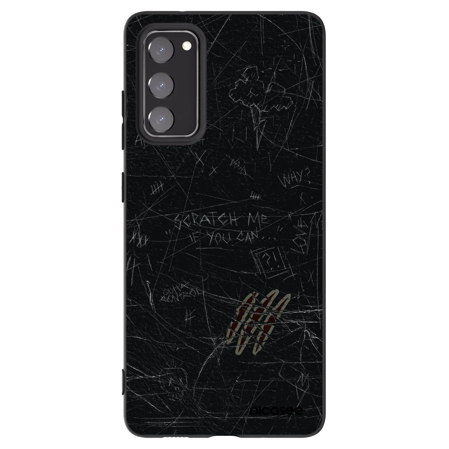 Picasee silikonový černý obal pro Samsung Galaxy S20 FE - SCRATCH