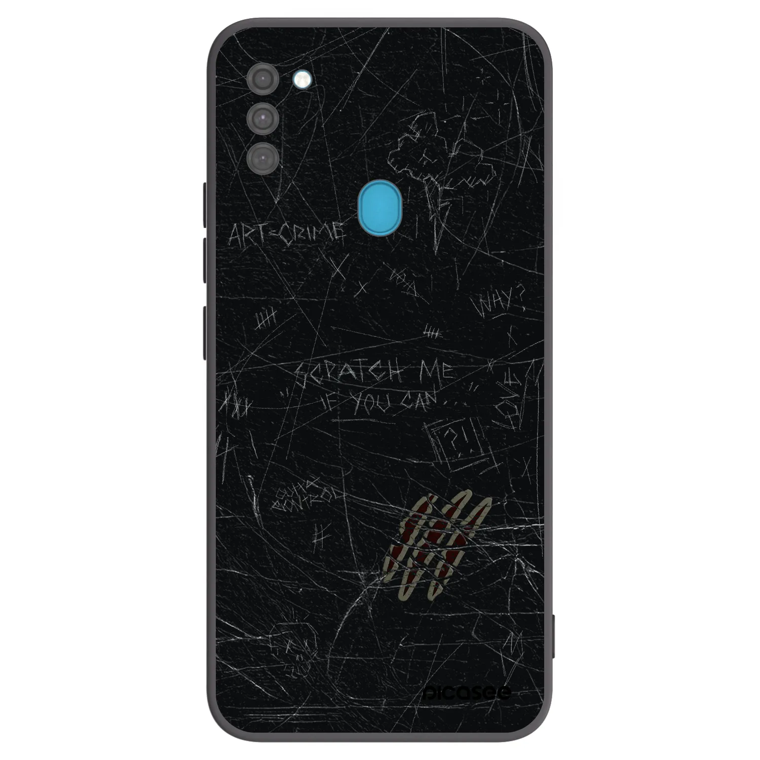 Picasee silikonový černý obal pro Samsung Galaxy M11 - SCRATCH