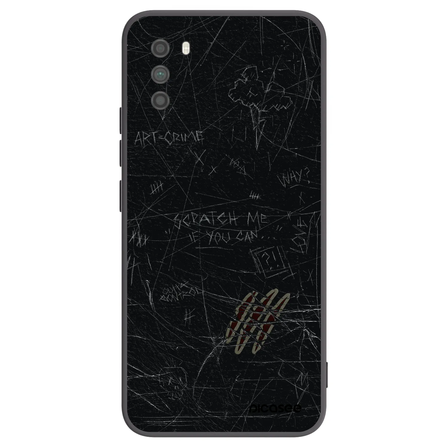 Picasee silikonový černý obal pro Xiaomi Poco M3 - SCRATCH