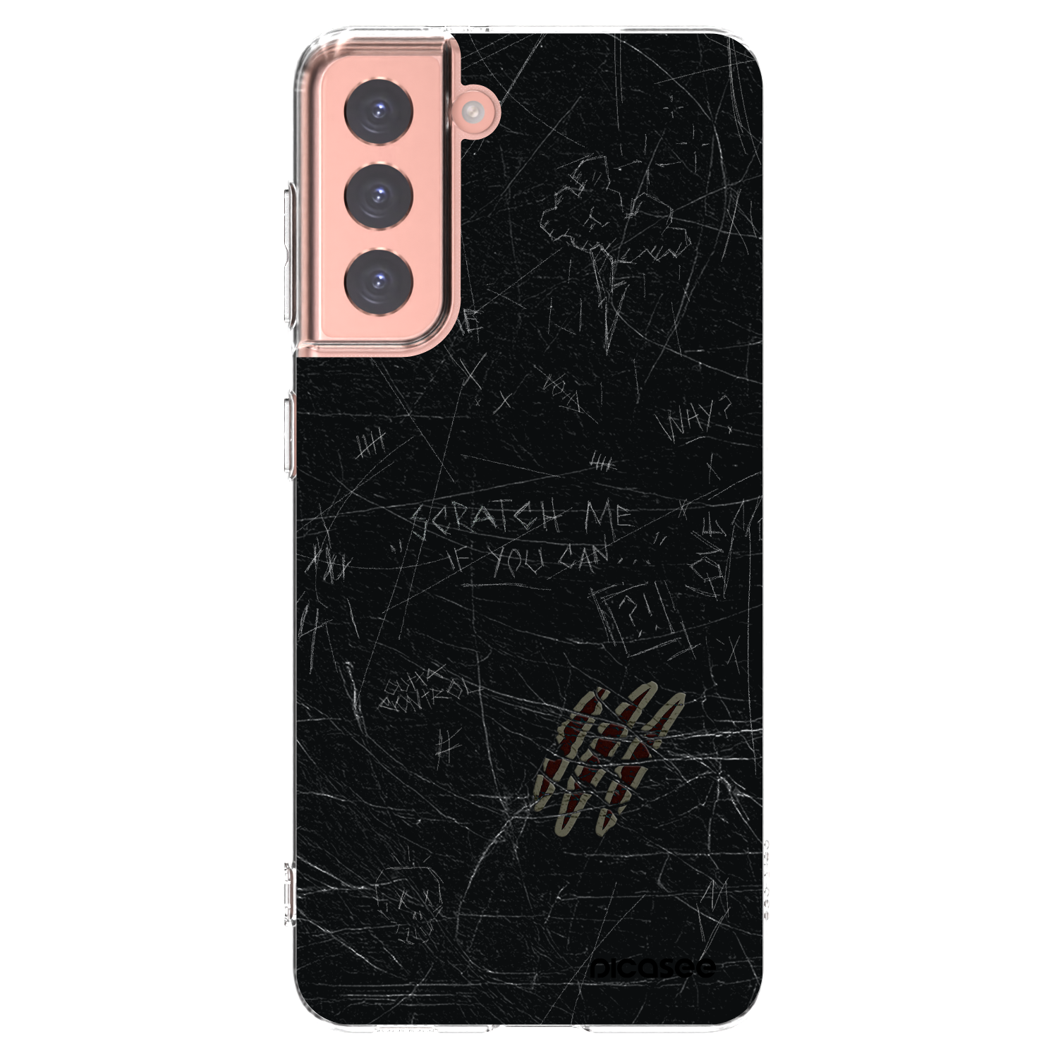 Picasee silikonový průhledný obal pro Samsung Galaxy S21 5G G991B - SCRATCH