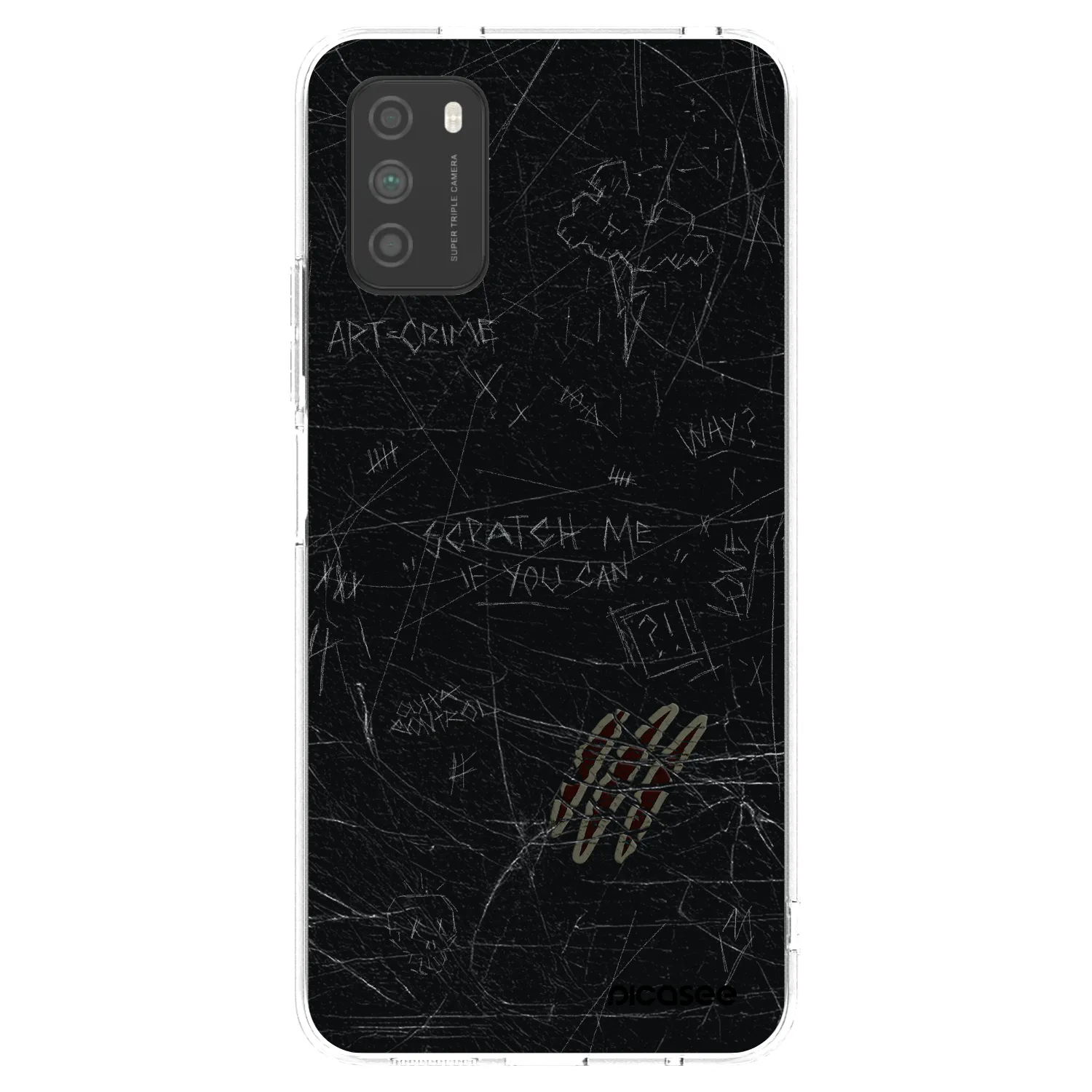 Picasee silikonový průhledný obal pro Xiaomi Poco M3 - SCRATCH