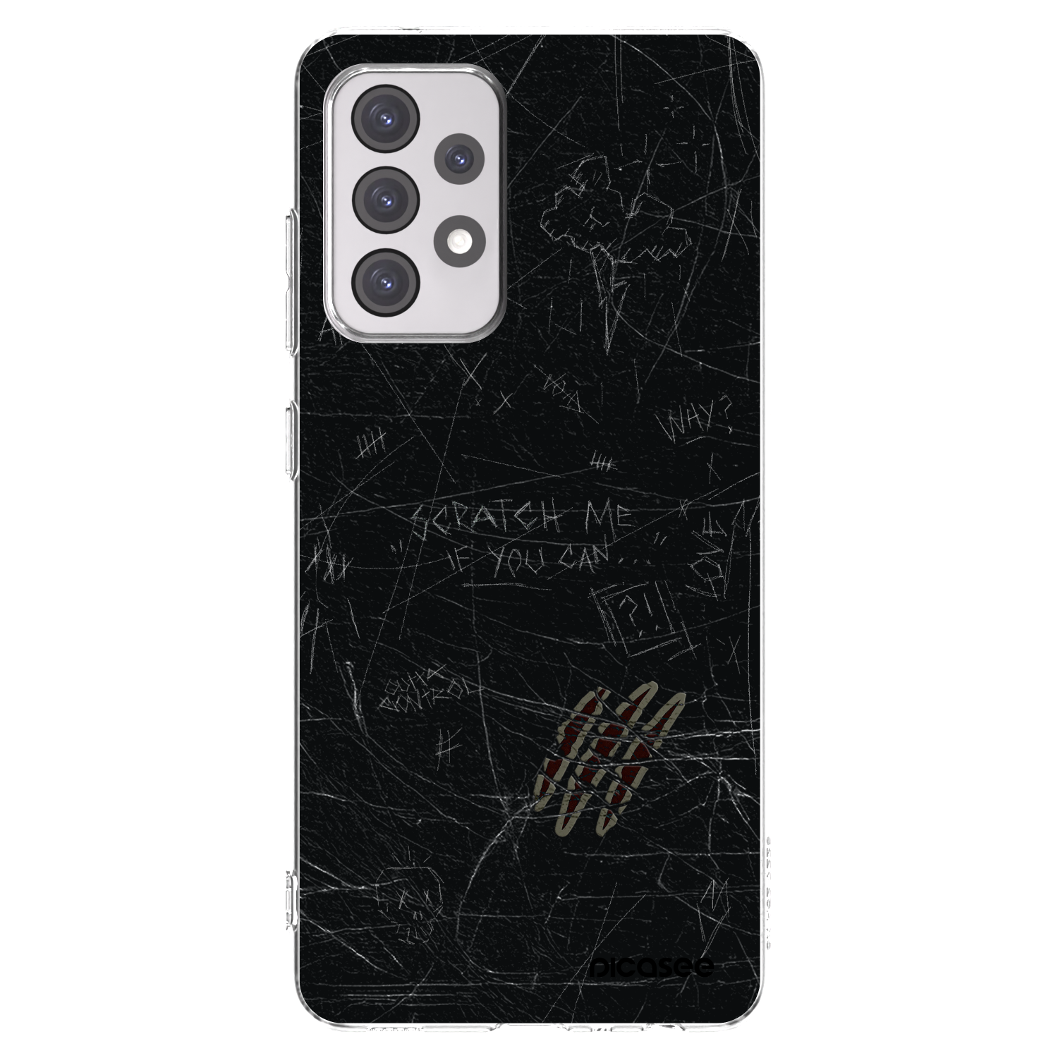 Picasee silikonový průhledný obal pro Samsung Galaxy A52 5G A525F - SCRATCH