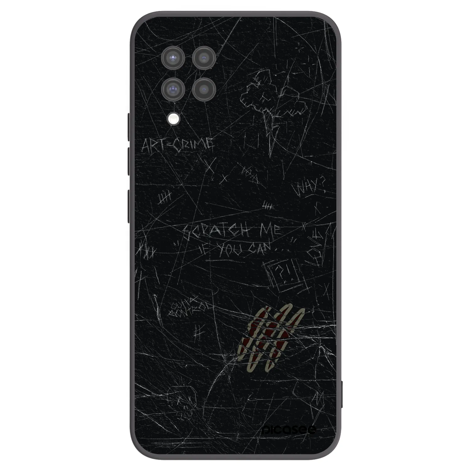 Picasee silikonový černý obal pro Samsung Galaxy A42 A426B - SCRATCH