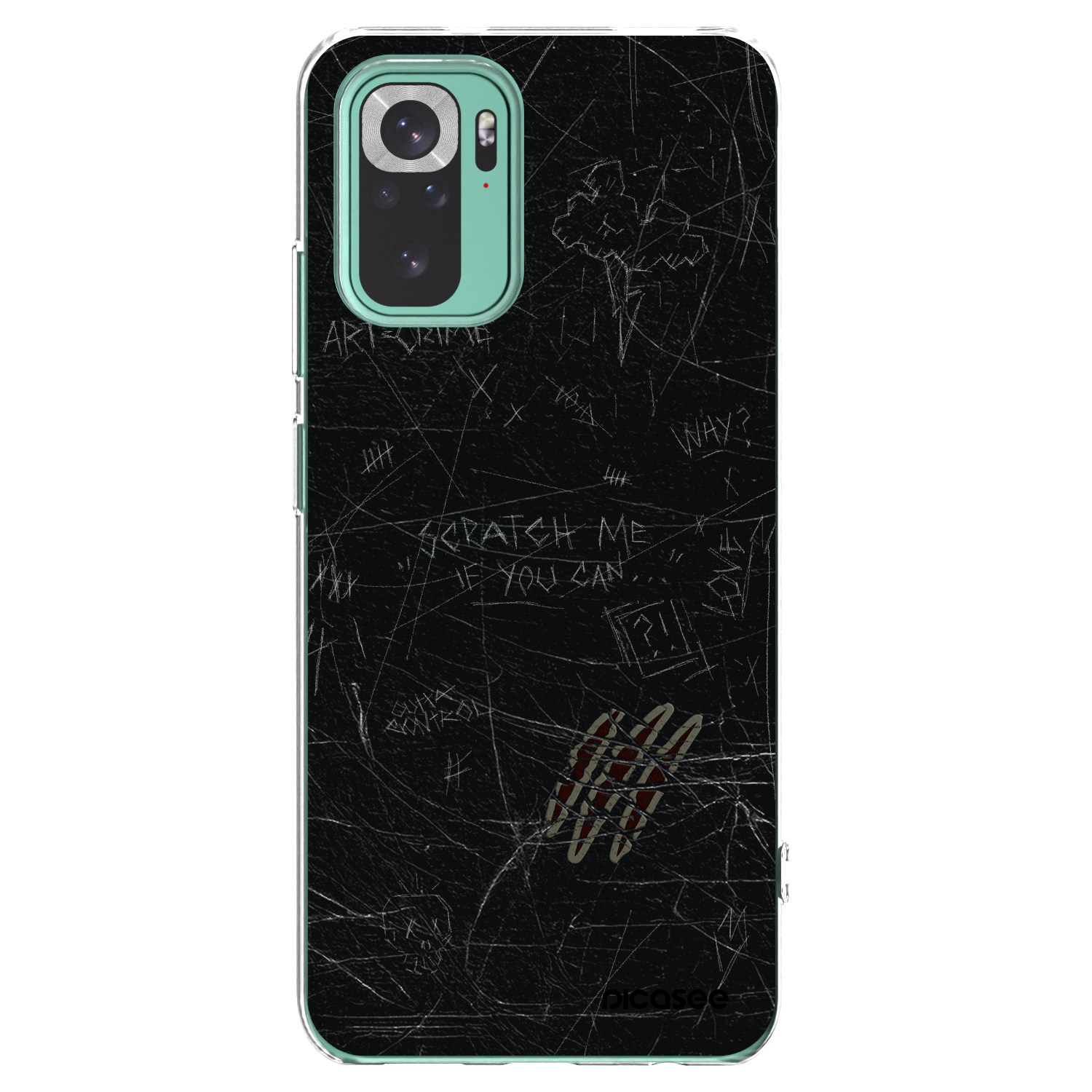 Picasee silikonový průhledný obal pro Xiaomi Redmi Note 10 Pro - SCRATCH