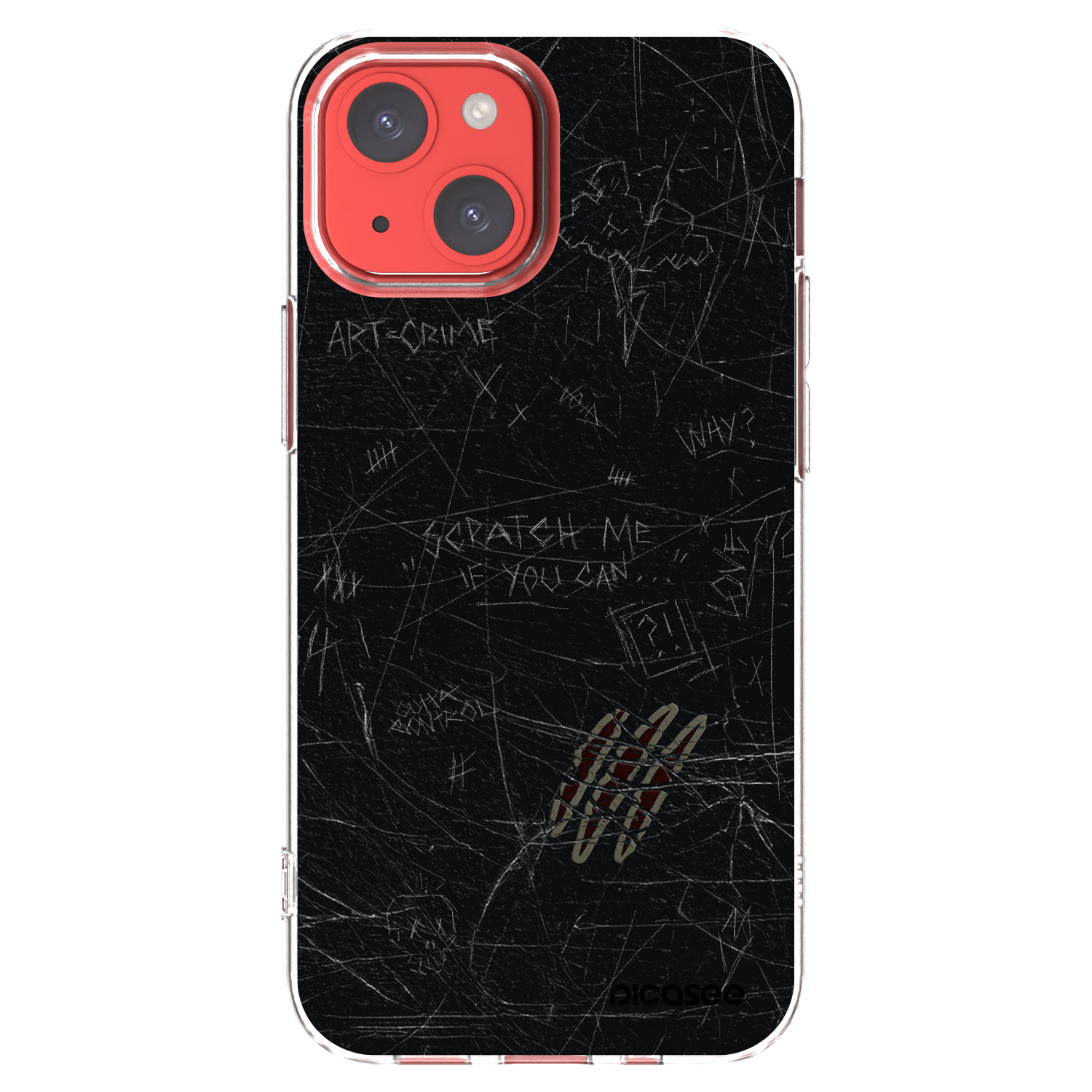 Picasee silikonový průhledný obal pro Apple iPhone 13 mini - SCRATCH