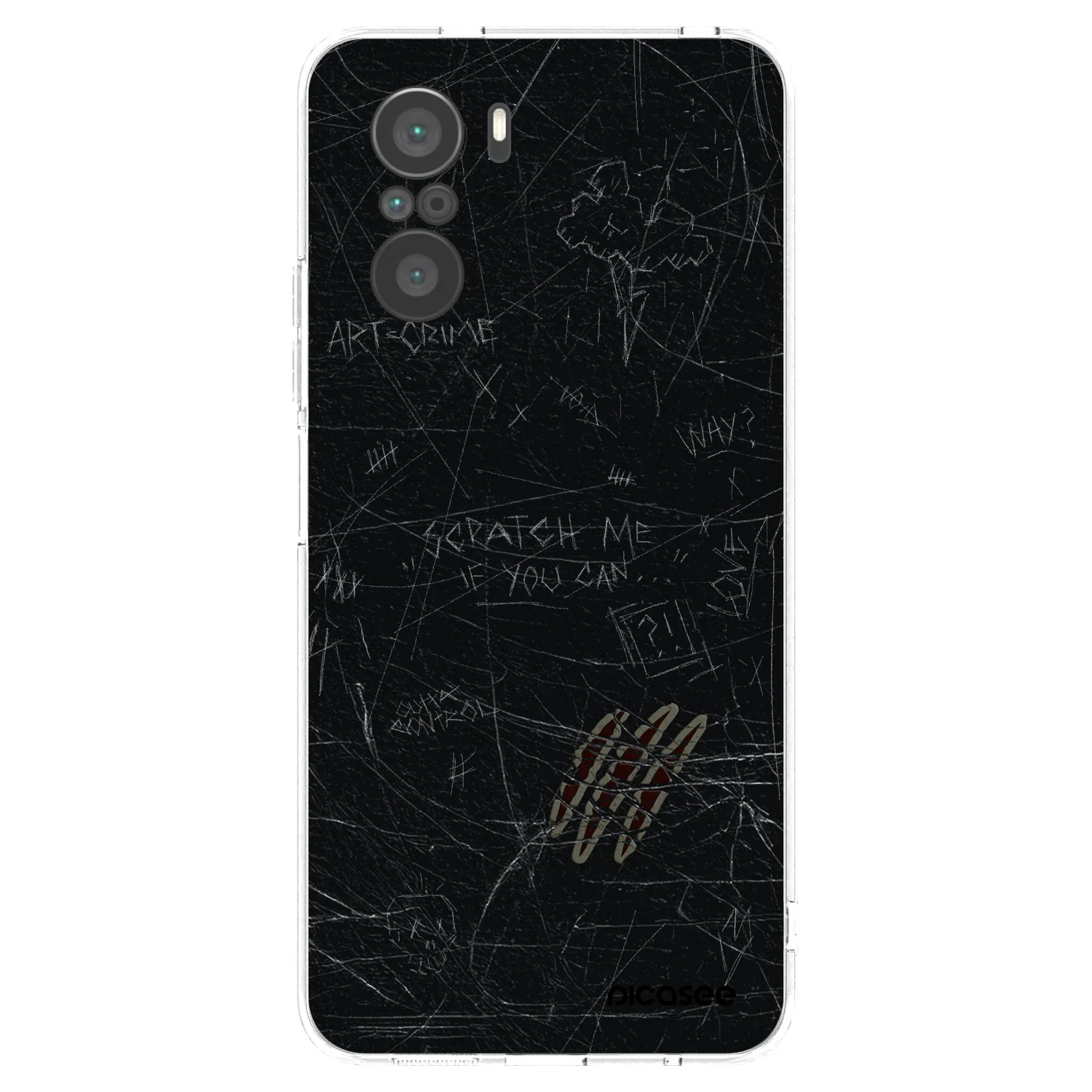 Picasee silikonový průhledný obal pro Xiaomi Poco F3 - SCRATCH