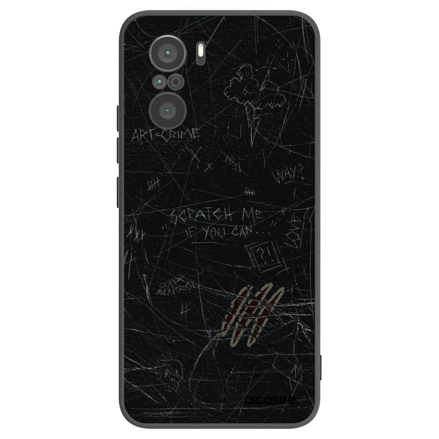 Picasee silikonový černý obal pro Xiaomi Poco F3 - SCRATCH