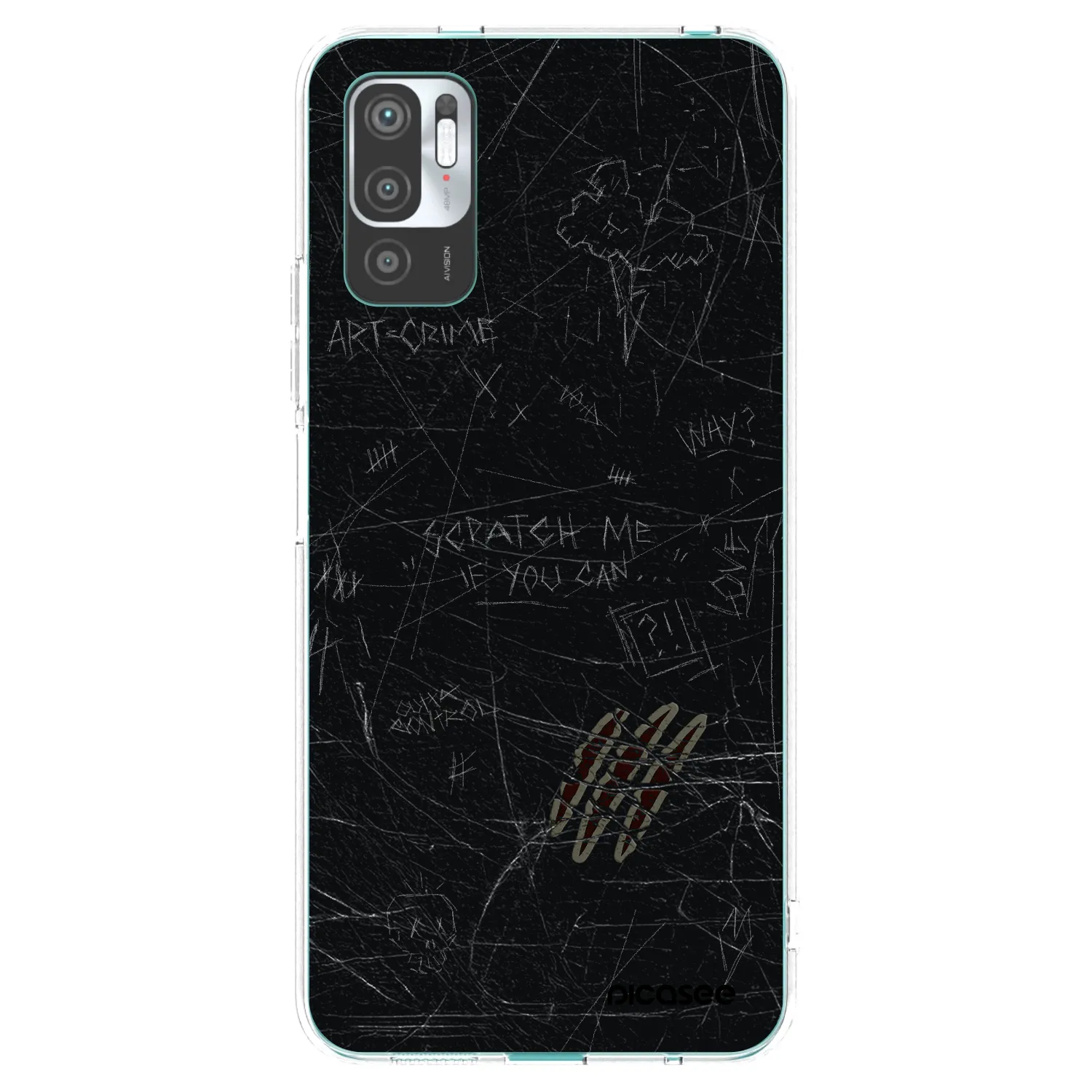 Picasee silikonový průhledný obal pro Xiaomi Redmi Note 10 5G - SCRATCH