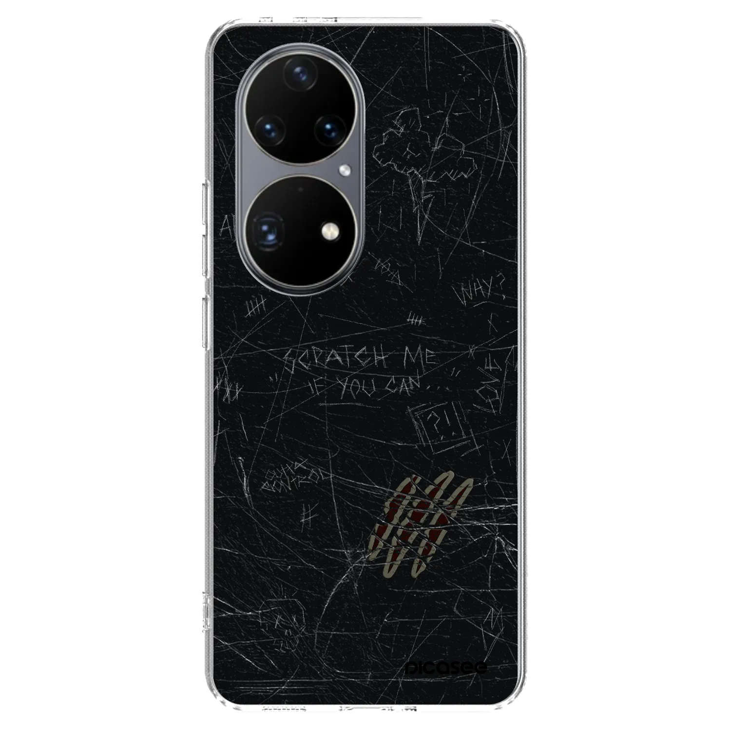 Picasee silikonový průhledný obal pro Huawei P50 - SCRATCH